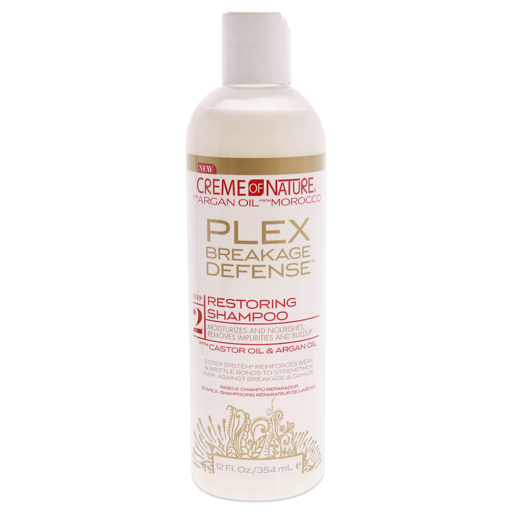 Plex Breakage Defense Restoring Shampoo BY Creme of Nature Unisex 12 oz Shampoo